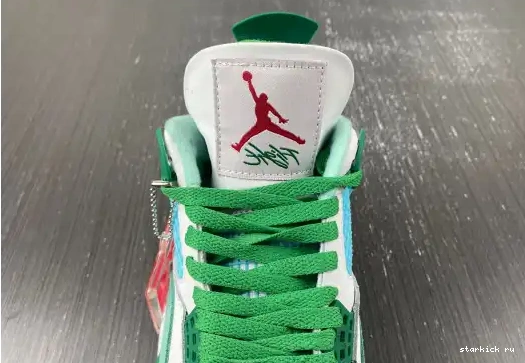 Grass Retro AJ4-KNCW Green SB White  (limited 4  Jordan AJ4-KNCW edition)  0506